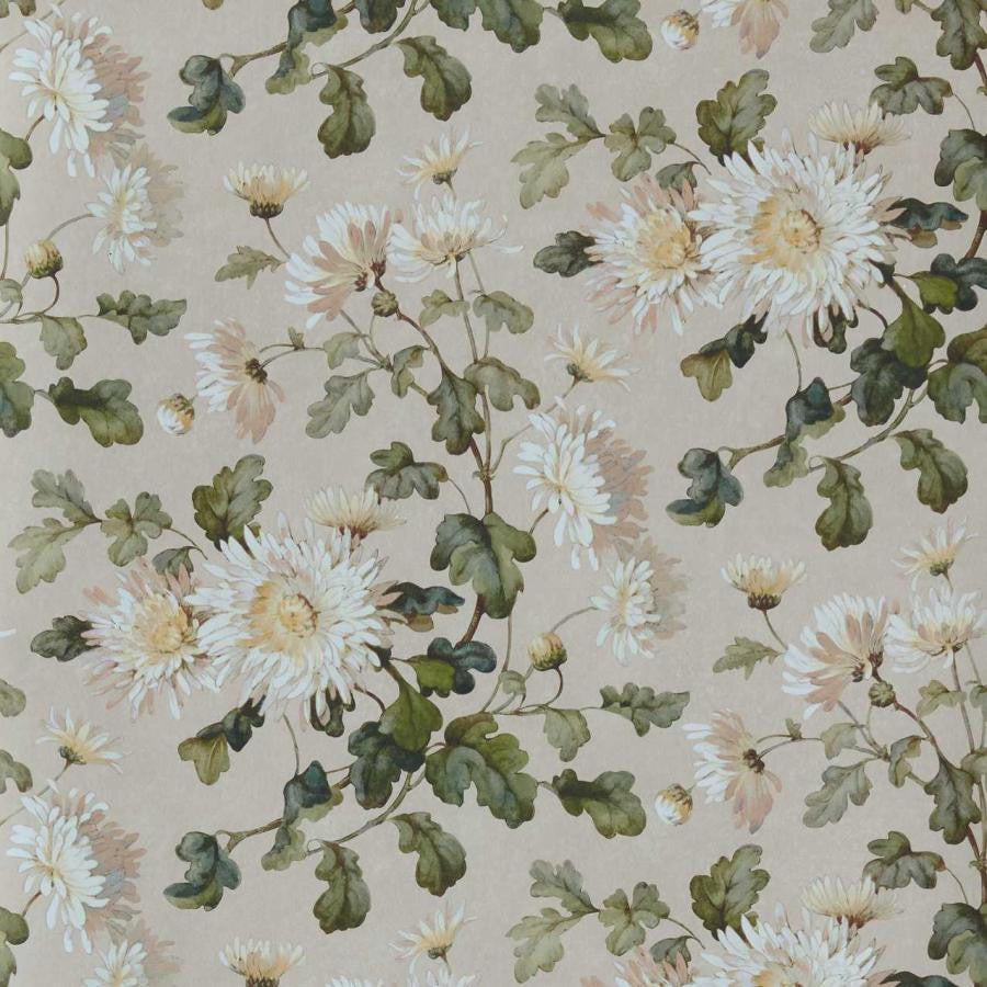 Charlotte (Wp) # 04 Apricot by 1838 Wallcoverings Wallpaper V&A Decorative Papers Iii STRAIGHT PASTE THE WALL UNITED KINGDOM V-15.75" 20.5"X11YD - Fabric Carolina -