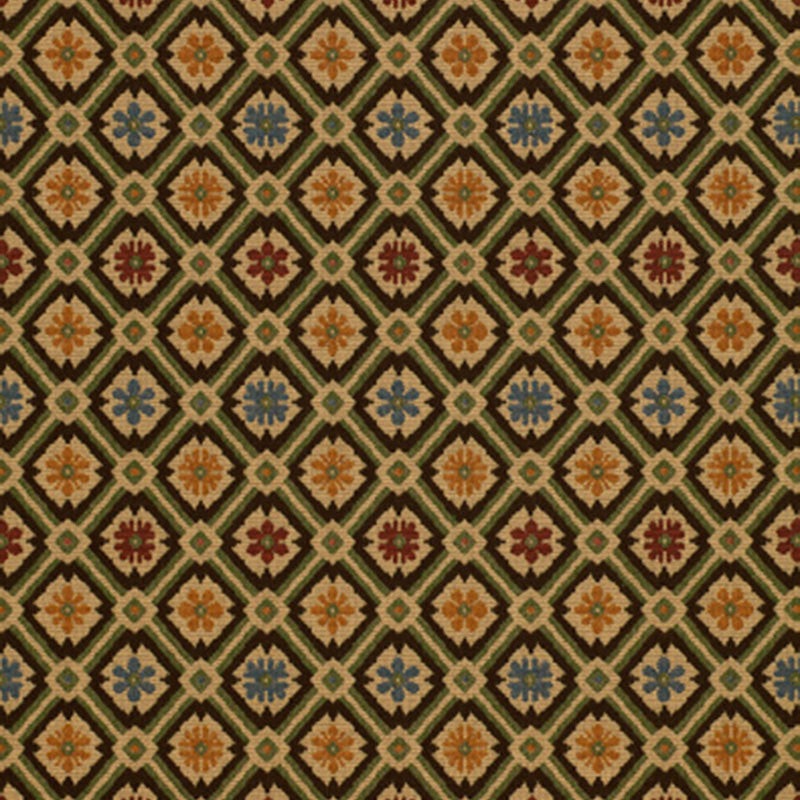 Savonnerie Tapestry Mallard 25301 by Schumacher Designer Fabric CLASSIC WOVENS II COTTON 94% SPUN RAYON 6% FRANCE WYZENBEEK 30,000 </p><p>Repeat: Horizontal: 5 7/8" (15CM) and Vertical: 6 1/4" (16CM) 59 - Swanky Fabrics -