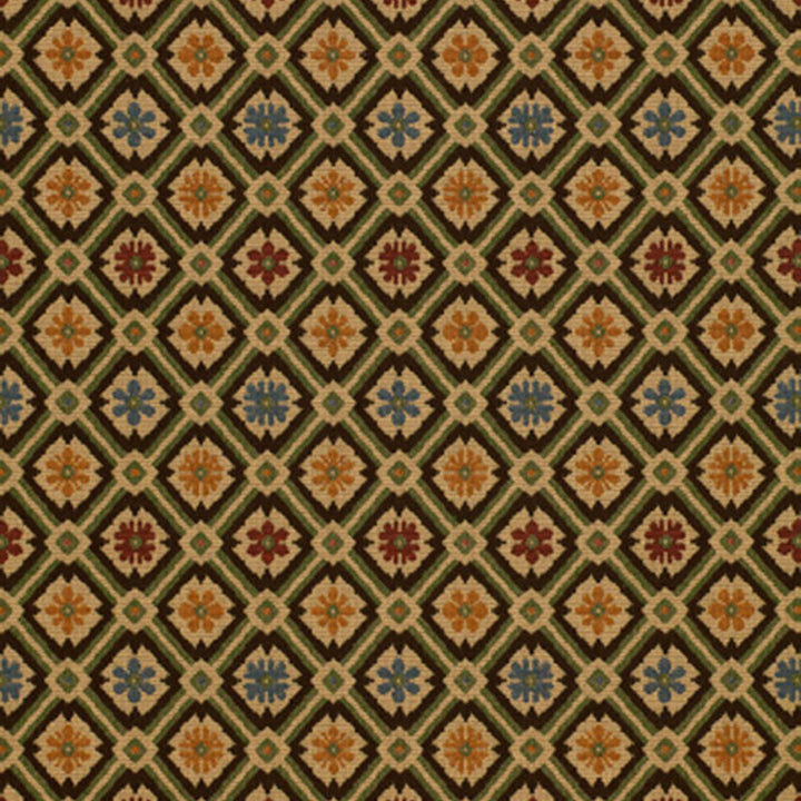 Savonnerie Tapestry Mallard 25301 by Schumacher Designer Fabric CLASSIC WOVENS II COTTON 94% SPUN RAYON 6% FRANCE WYZENBEEK 30,000 </p><p>Repeat: Horizontal: 5 7/8" (15CM) and Vertical: 6 1/4" (16CM) 59 - Swanky Fabrics -