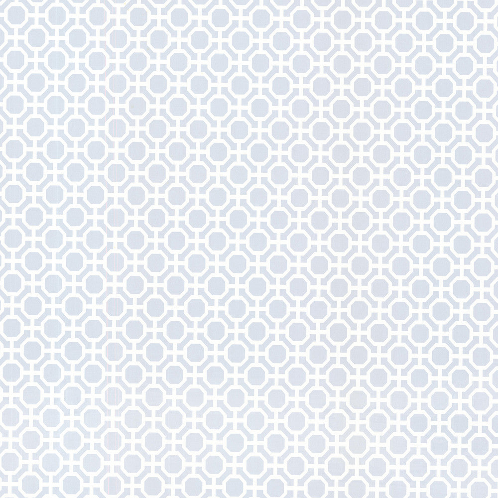 Beatrix Sky Blue Modern Geometric Wallpaper by Brewster Bath Bath Bath IV Covers about 56.4 square feet 20.5-in by 33-ft long roll Prepasted 21 - Fabric Carolina -