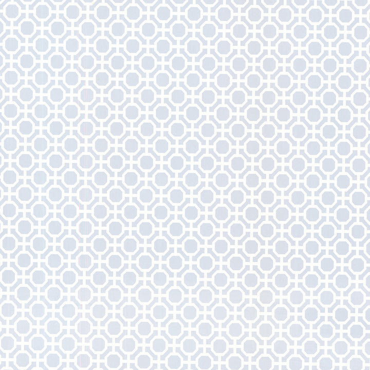 Beatrix Sky Blue Modern Geometric Wallpaper by Brewster Bath Bath Bath IV Covers about 56.4 square feet 20.5-in by 33-ft long roll Prepasted 21 - Fabric Carolina -
