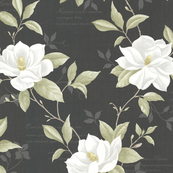 Cressida Black Magnolia Trail Wallpaper by Brewster Bath Bath Bath IV Covers about 56.4 square feet 20.5-in by 33-ft long roll Unpasted 21 - Fabric Carolina -