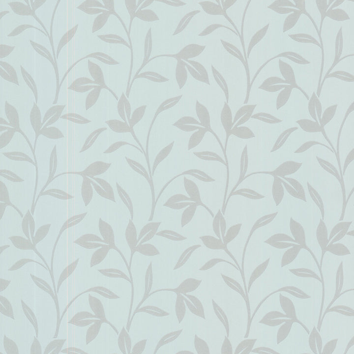Cynthia Blue Tonal Leaf Trail Wallpaper by Brewster Bath Bath Bath IV Covers about 56.4 square feet 20.5-in by 33-ft long roll Prepasted 12.6 - Fabric Carolina -