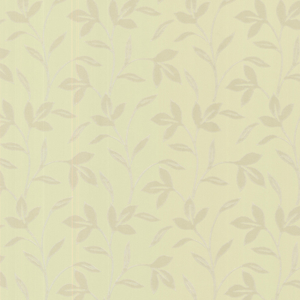 Cynthia Light Green Tonal Leaf Trail Wallpaper by Brewster Bath Bath Bath IV Covers about 56.4 square feet 20.5-in by 33-ft long roll Prepasted 12.6 - Fabric Carolina -
