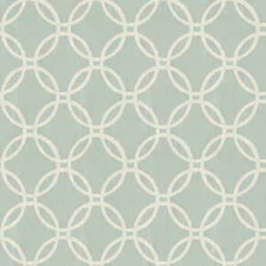 Eaton Blue Geometric Wallpaper by Brewster