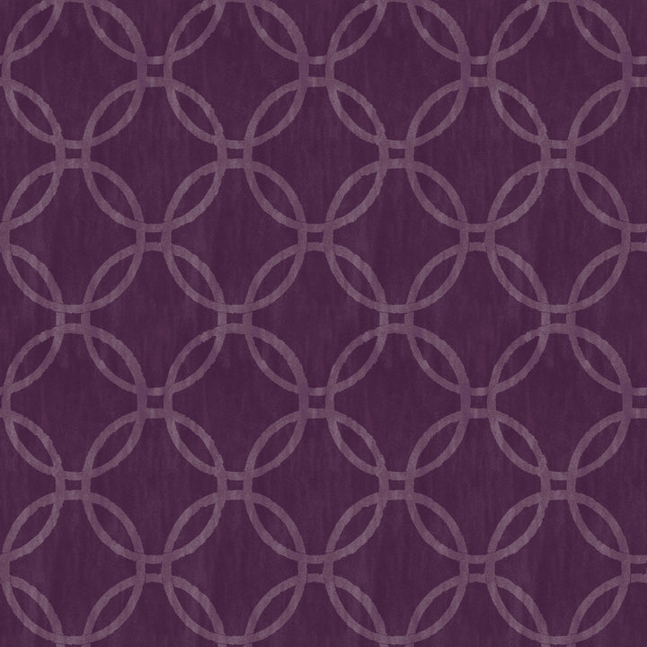 Eaton Purple Geometric Wallpaper by Brewster Bath Bath Bath IV Covers about 56.4 square feet 20.5-in by 33-ft long roll Unpasted 5.2 - Fabric Carolina -