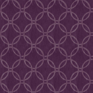 Eaton Purple Geometric Wallpaper by Brewster