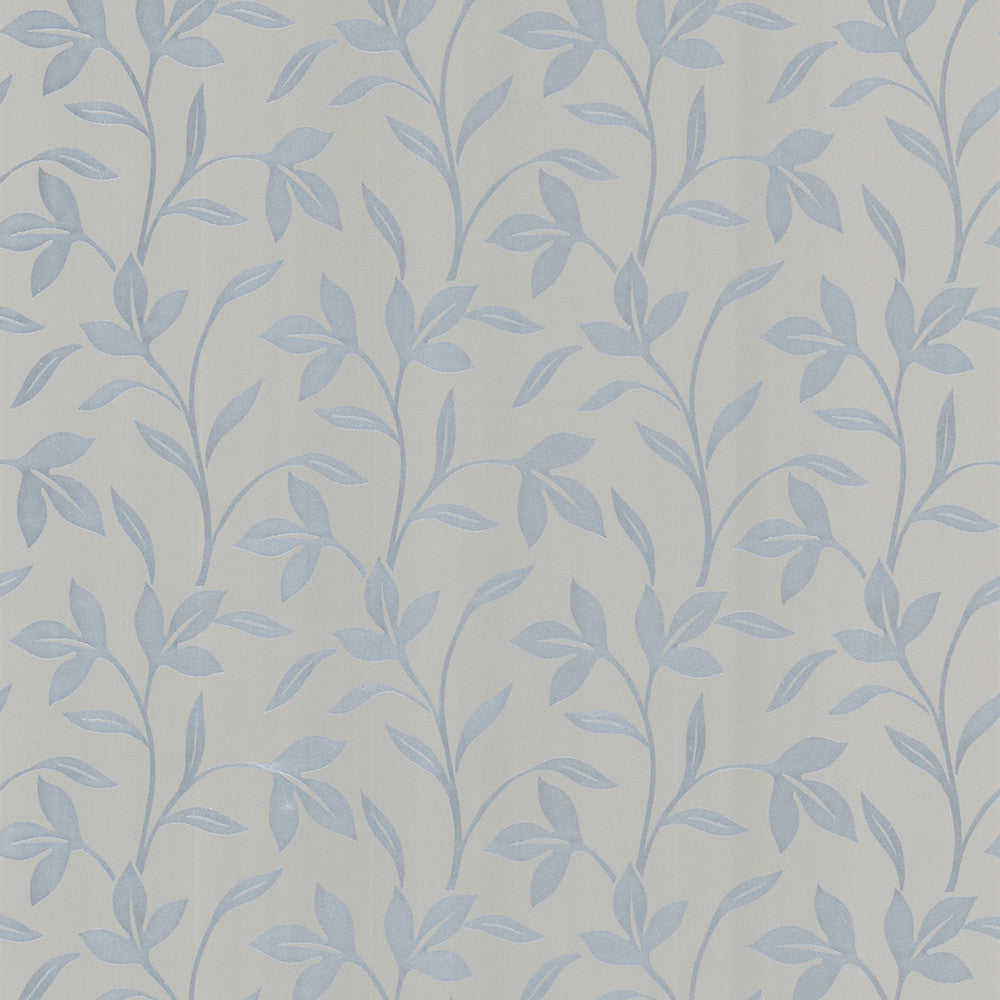 Cynthia Silver Tonal Leaf Trail Wallpaper by Brewster Bath Bath Bath IV Covers about 56.4 square feet 20.5-in by 33-ft long roll Prepasted 12.6 - Fabric Carolina -
