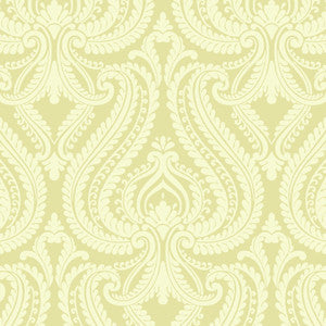 Imperial Green Modern Damask Wallpaper by Beacon House