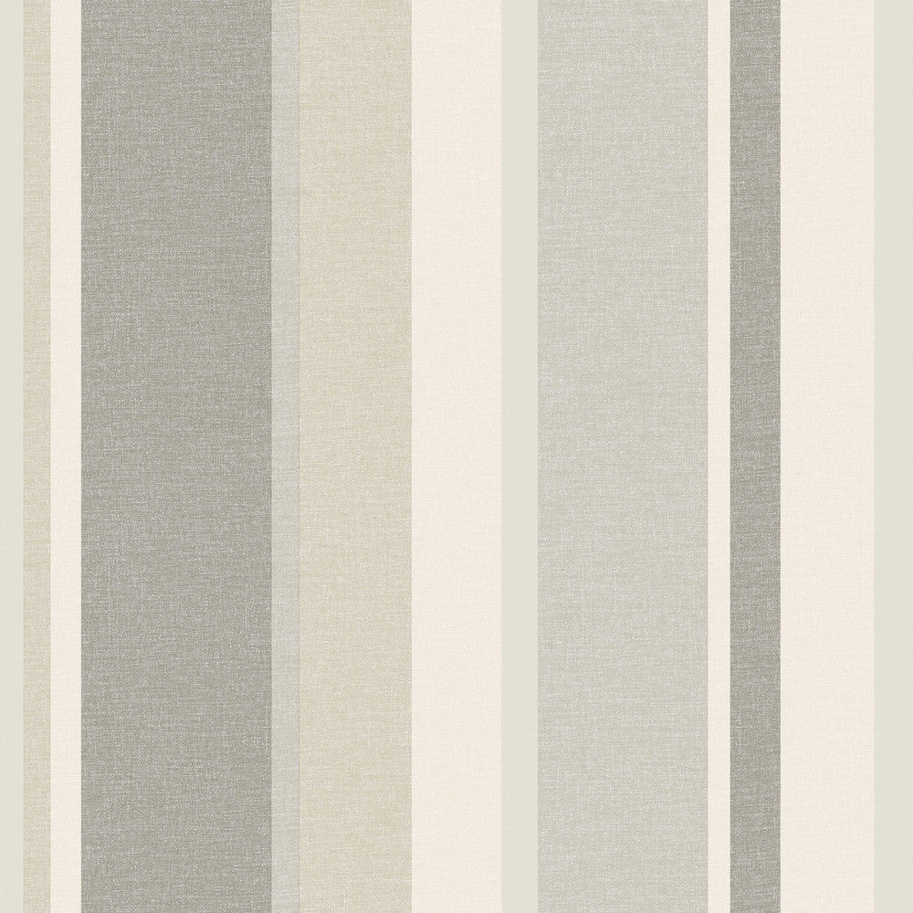 Raya Beige Linen Stripe Wallpaper by Beacon House Simple Space 2 Covers about 56.4 square feet 20.5-in by 33-ft long roll Unpasted 0 - Fabric Carolina -