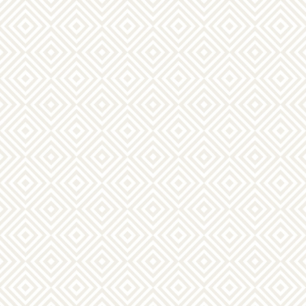 Metropolitan Cream Geometric Diamond Wallpaper by Beacon House Simple Space 2 Covers about 56.4 square feet 20.5-in by 33-ft long roll Unpasted 3.5 - Fabric Carolina -