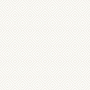 Metropolitan Cream Geometric Diamond Wallpaper by Beacon House