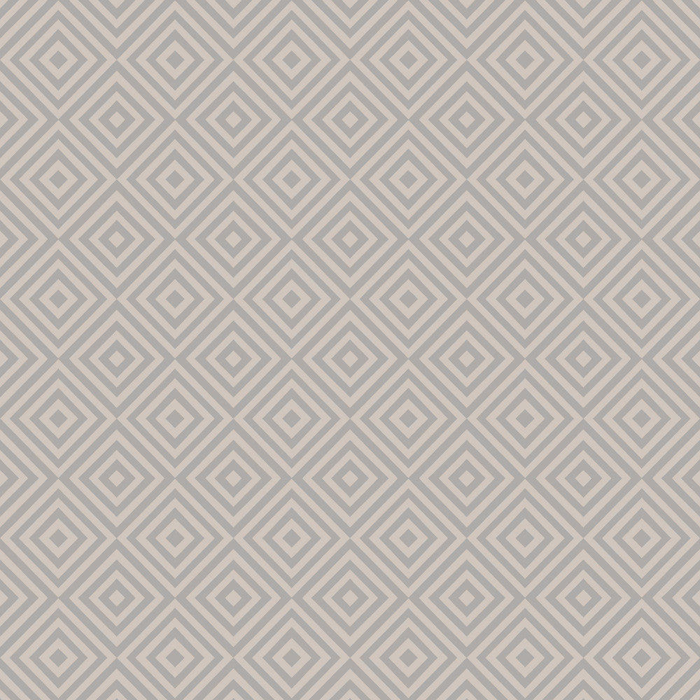 Metropolitan Grey Geometric Diamond Wallpaper by Beacon House Simple Space 2 Covers about 56.4 square feet 20.5-in by 33-ft long roll Unpasted 3.5 - Fabric Carolina -