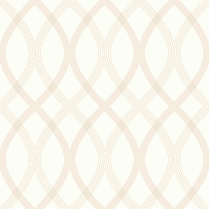 Contour Beige Geometric Lattice Wallpaper by Beacon House Simple Space 2 Covers about 56.4 square feet 20.5-in by 33-ft long roll Unpasted 10.4 - Fabric Carolina -
