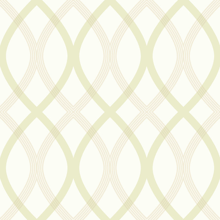 Contour Green Geometric Lattice Wallpaper by Beacon House Simple Space 2 Covers about 56.4 square feet 20.5-in by 33-ft long roll Unpasted 10.4 - Fabric Carolina -