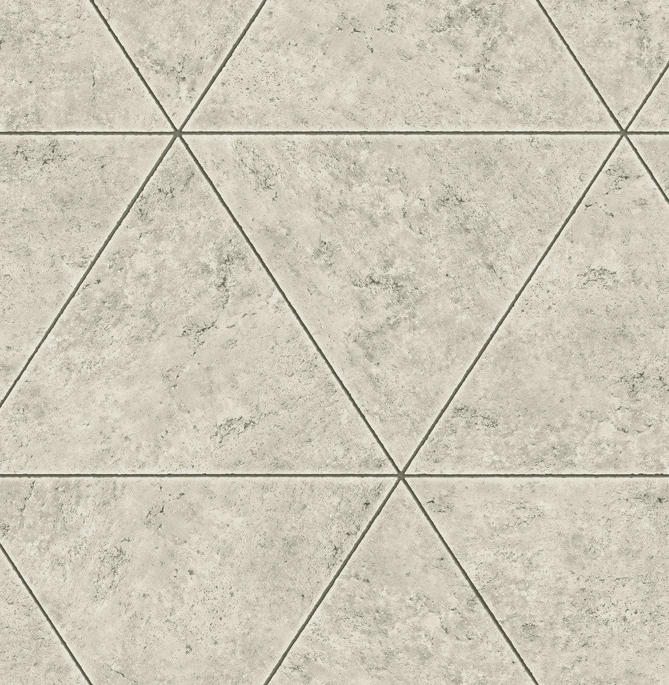 Polished Concrete Off White Geometric Wallpaper by A-Street Prints Restored Covers about 56.4 square feet 20.5-in by 33-ft long roll Unpasted 10.4 - Fabric Carolina -