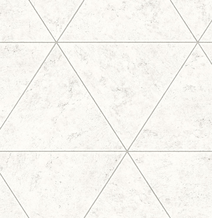 Polished Concrete Silver Geometric Wallpaper by A-Street Prints Restored Covers about 56.4 square feet 20.5-in by 33-ft long roll Unpasted 10.4 - Fabric Carolina -