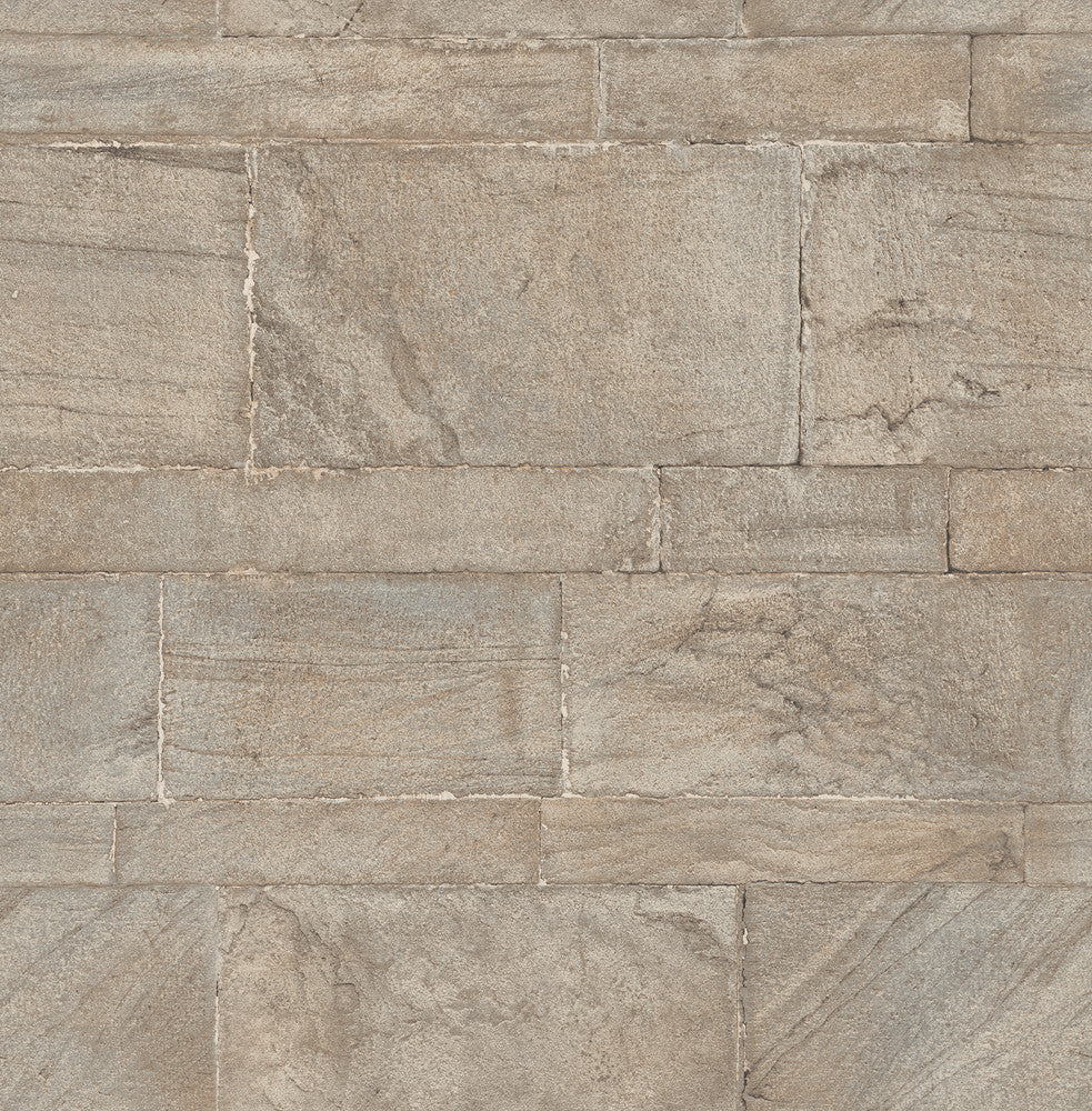 Clifton Platinum Sandstone Wallpaper by A-Street Prints Restored Covers about 56.4 square feet 20.5-in by 33-ft long roll Unpasted 21 - Fabric Carolina -