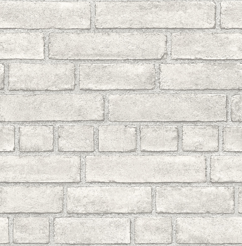 Façade Dove Brick Wallpaper by A-Street Prints Restored Covers about 56.4 square feet 20.5-in by 33-ft long roll Unpasted 21 - Fabric Carolina -