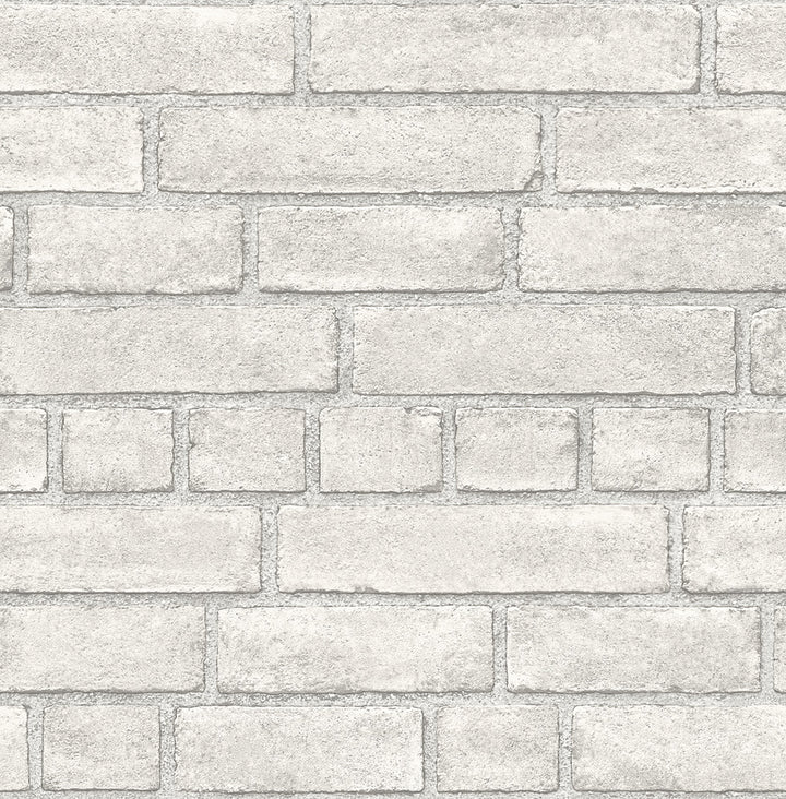 Façade Dove Brick Wallpaper by A-Street Prints Restored Covers about 56.4 square feet 20.5-in by 33-ft long roll Unpasted 21 - Fabric Carolina -
