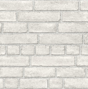 Façade Dove Brick Wallpaper by A-Street Prints