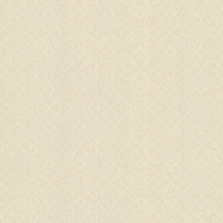 Yasmine Brass Moroccan Mini Medallion Wallpaper by Kenneth James Sparkle Covers about 56.4 square feet 20.5-in by 33-ft long roll Unpasted 6.3 - Fabric Carolina -