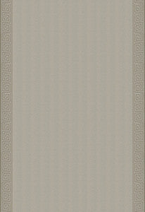 Greek Key Embroidery Pebble And Taupe 25800 by Schumacher Fabric