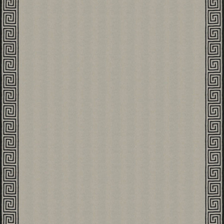 Greek Key Embroidery Pebble And Black 25801 by Schumacher Fabric AU NATUREL COTTON 75% LINEN 25% BELGIUM MARTINDALE 20,000 </p><p>Repeat: Horizontal: and Vertical: 4 1/4" (11CM) 57 - Fabric Carolina -
