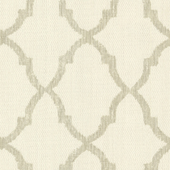 Oscar Champagne Fretwork Wallpaper by Decorline Prism Covers about 56.4 square feet 20.5-in by 33-ft long roll Unpasted 25.2 - Fabric Carolina -