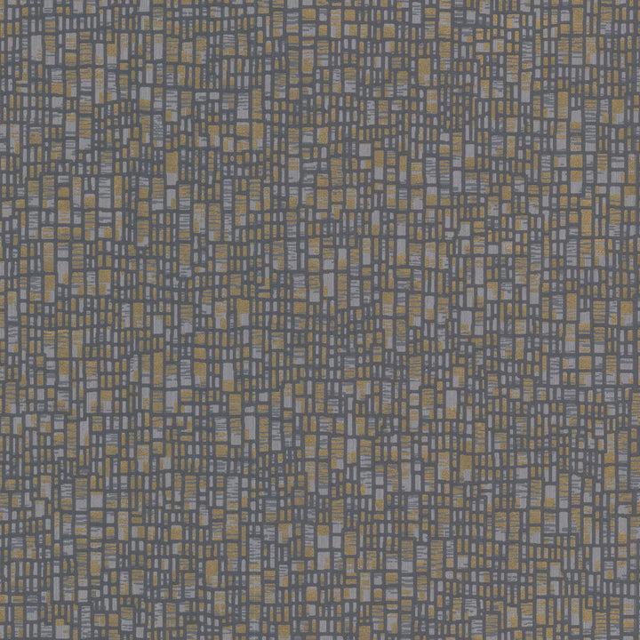 Spencer Charcoal Mosaic Wallpaper by Decorline Prism Covers about 56.4 square feet 20.5-in by 33-ft long roll Unpasted 25.2 - Fabric Carolina -