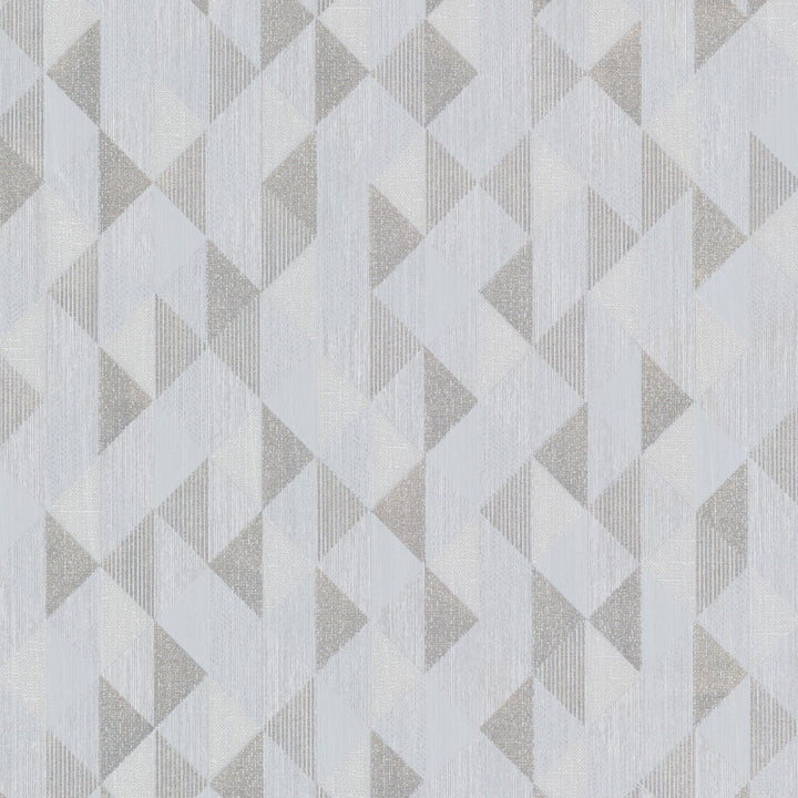 Ethan Silver Triangle Wallpaper by Decorline Prism Covers about 56.4 square feet 20.5-in by 33-ft long roll Unpasted 25.2 - Fabric Carolina -