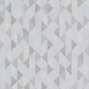 Ethan Silver Triangle Wallpaper by Decorline