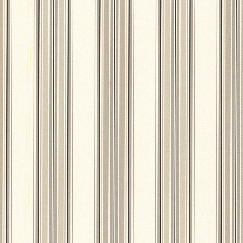 Marine Khaki Sailor Stripe Wallpaper by Beacon House Oxford Covers about 56.4 square feet 20.5-in by 33-ft long roll Unpasted 0 - Fabric Carolina -