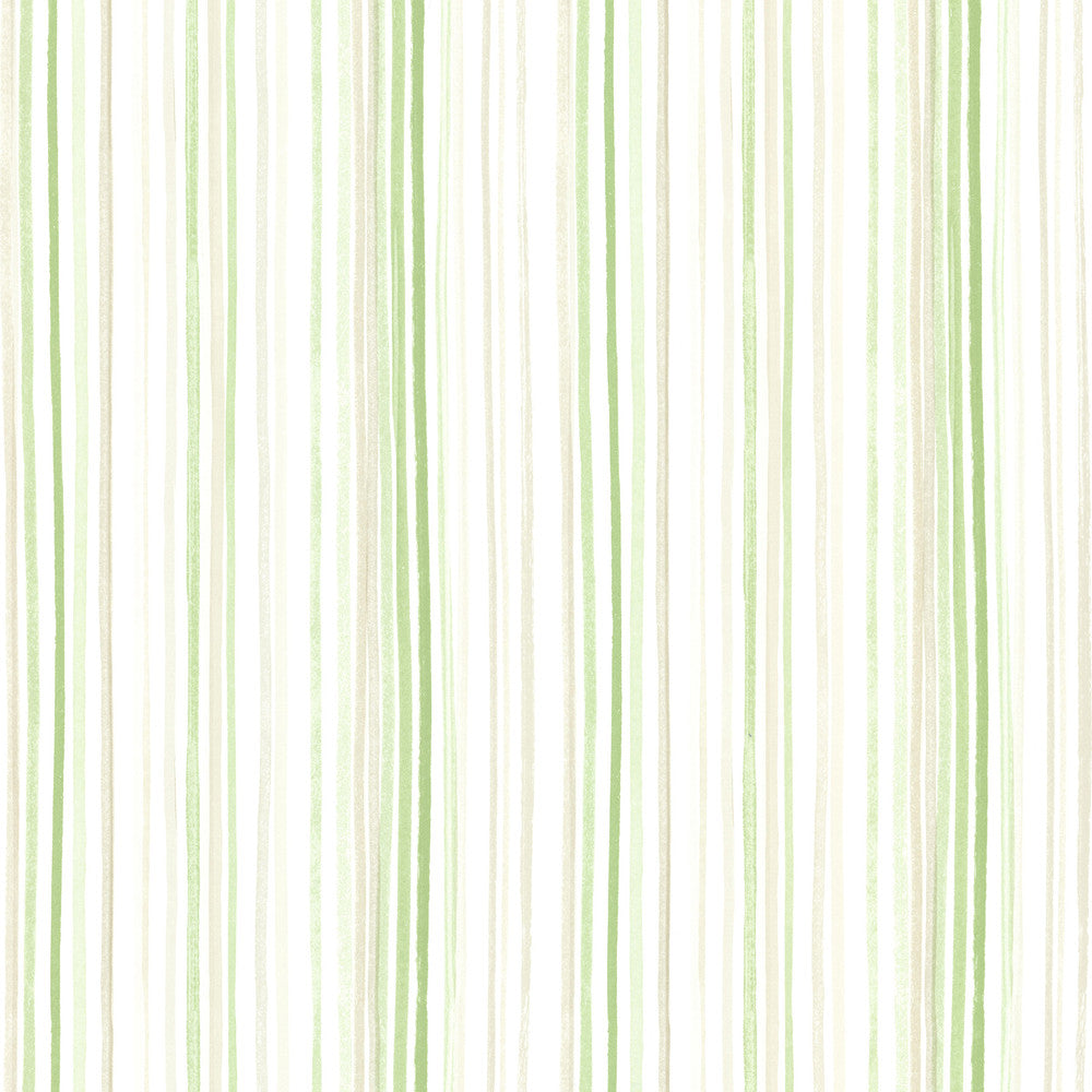 Estelle Green Watercolor Stripe Wallpaper by Beacon House Rosemore Covers about 56.4 square feet 20.5-in by 33-ft long roll Unpasted 0 - Fabric Carolina -