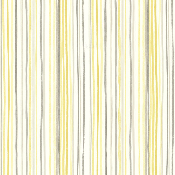 Estelle Yellow Watercolor Stripe Wallpaper by Beacon House Rosemore Covers about 56.4 square feet 20.5-in by 33-ft long roll Unpasted 0 - Fabric Carolina -