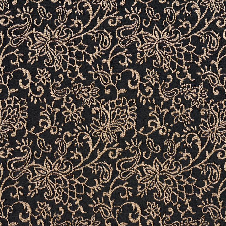 2606 Onyx/Garden by Charlotte Fabric Uptown Jacquards VI 100% Woven Polyester Asia Exceeds 70,000 Wyzenbeek Rubs (Heavy Duty) Horizontal: 6" x Vertical: 7" 54 Inches - Fabric Carolina -