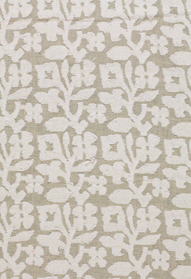 Vine Cutwork Natural 2609380 by Schumacher Fabric - 100% Cotton - Horizontal: 5 and Vertical: 5.75 48 - Fabric Carolina -