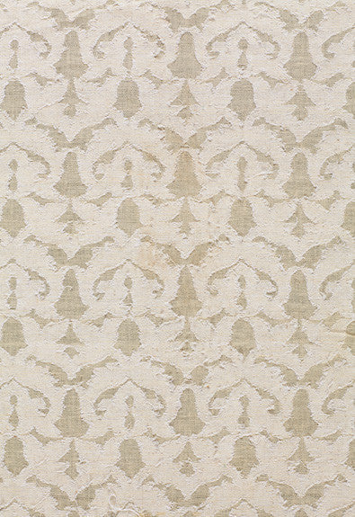 Heart Vine Cutwork Natural 2609520 by Schumacher Designer Fabric - 100% Cotton - Horizontal: 5 and Vertical: 5.75 48 - Swanky Fabrics -
