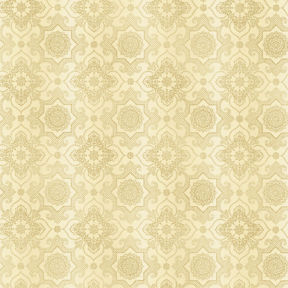 Tendilla Beige Lattice Wallpaper by Kenneth James Alhambra Covers about 56.4 square feet 20.5-in by 33-ft long roll Unpasted 5.2 - Fabric Carolina -