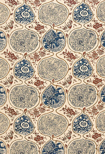 Katsugi Indigo & Cinnabar 2620931 by Schumacher Fabric