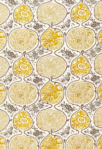 Katsugi Gold And Mushroom 2620934 by Schumacher Fabric