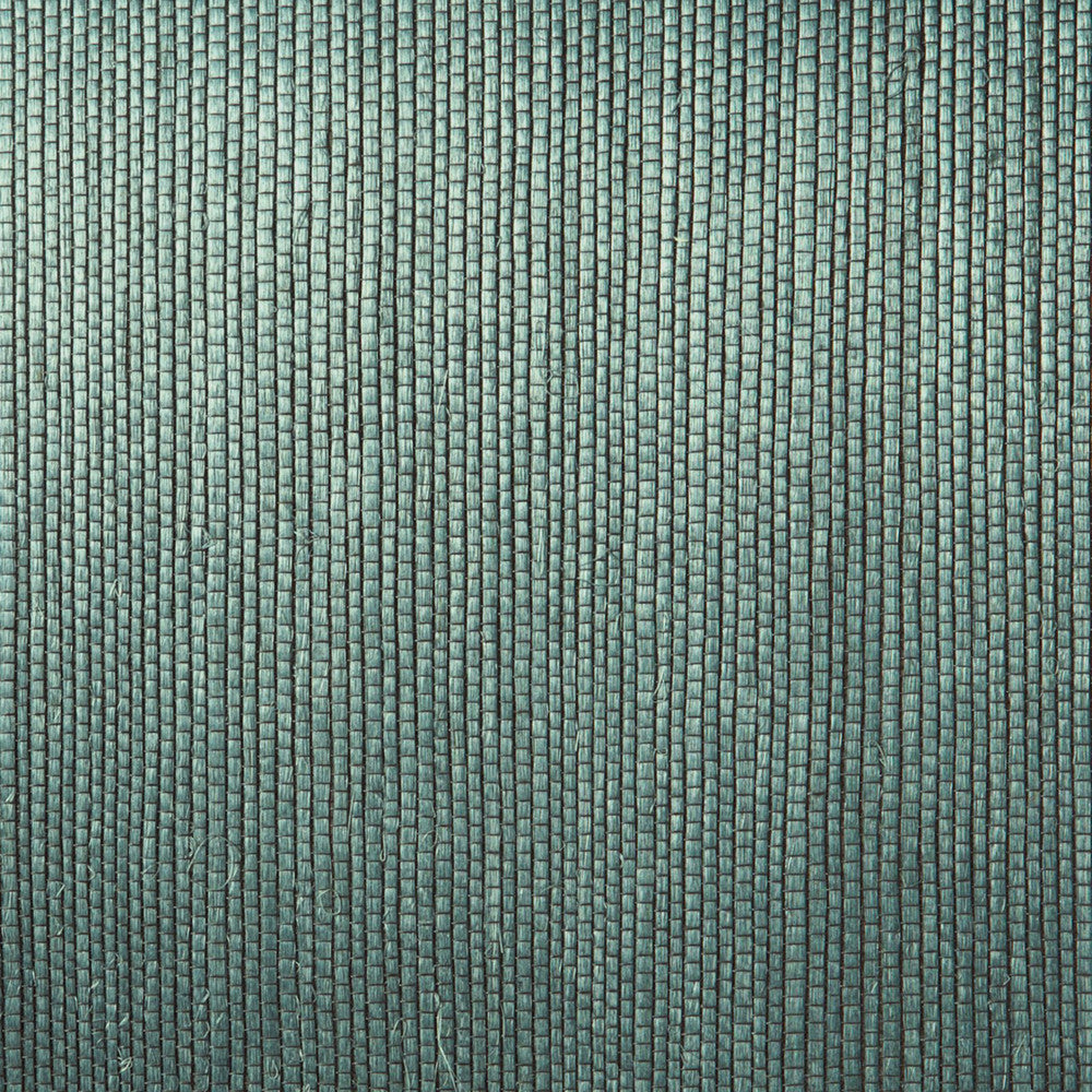 Thanos Teal Grasscloth Wallpaper by Kenneth James Jade Grasscloth Covers about 72 square feet 36-in by 24-ft long roll Unpasted 0 - Fabric Carolina -
