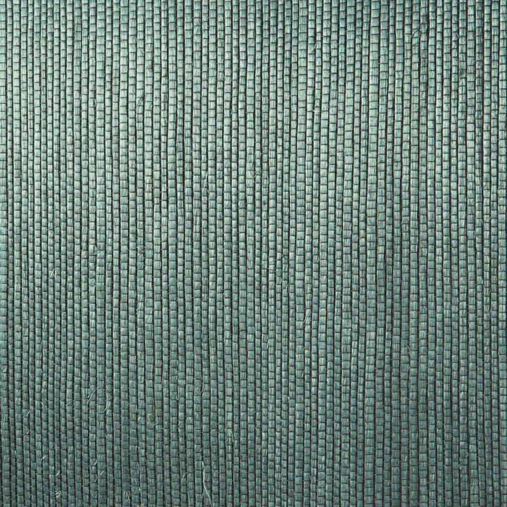 Thanos Teal Grasscloth Wallpaper by Kenneth James Jade Grasscloth Covers about 72 square feet 36-in by 24-ft long roll Unpasted 0 - Fabric Carolina -