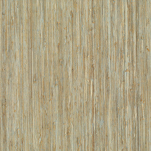 Patryk Aqua Grasscloth Wallpaper by Kenneth James