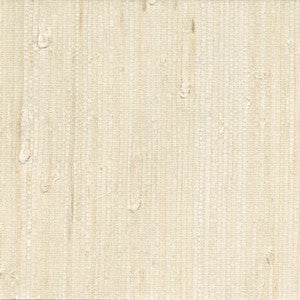 Martina White Grasscloth Wallpaper by Kenneth James