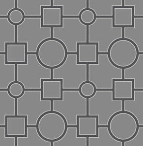 Matrix Black Geometric Wallpaper by A-Street Prints