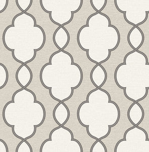 Structure Silver Chain Link Wallpaper by A-Street Prints
