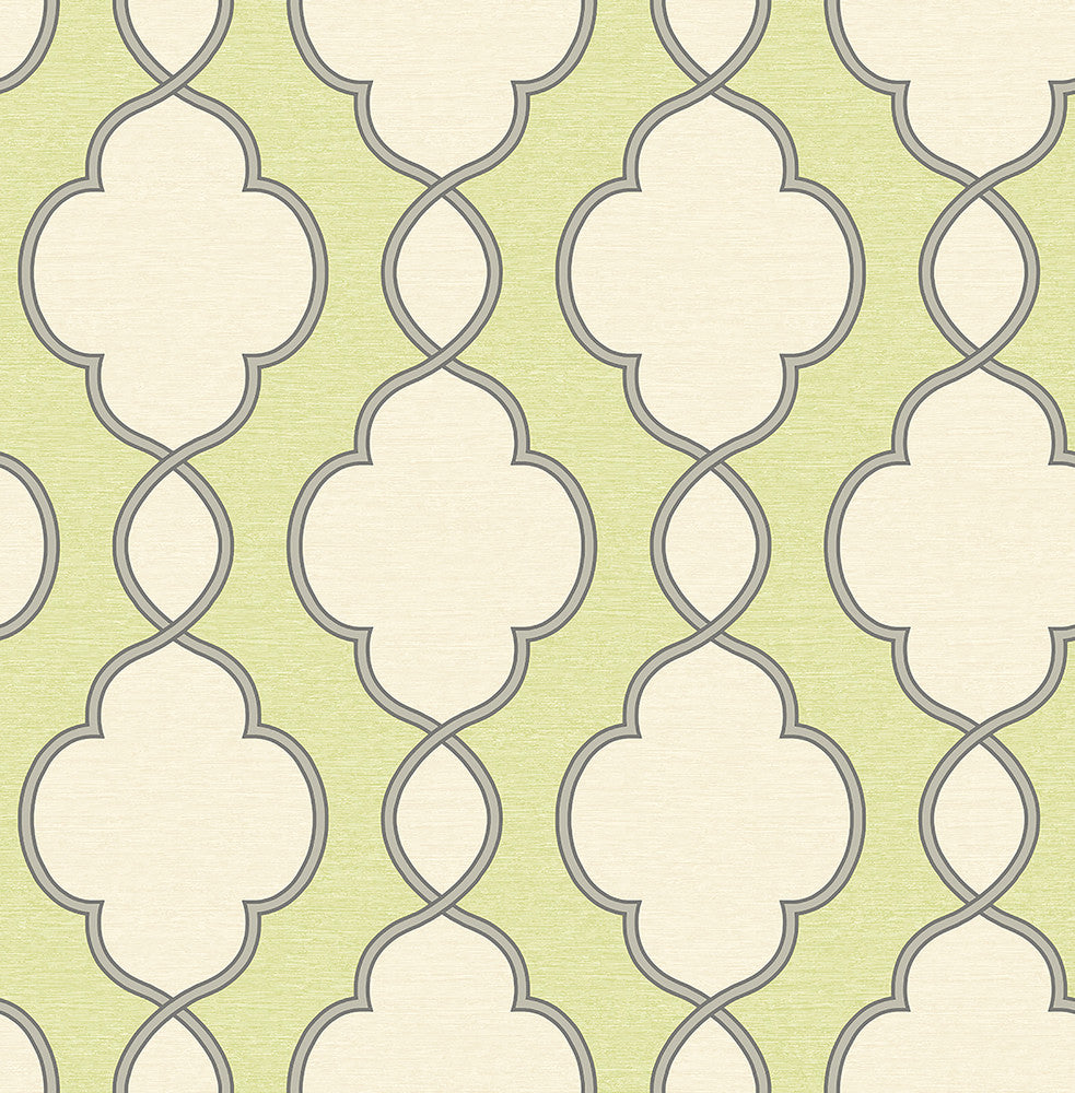Structure Green Chain Link Wallpaper by A-Street Prints Symetrie Covers about 56.4 square feet 20.5-in by 33-ft long roll Unpasted 10.4 - Fabric Carolina -