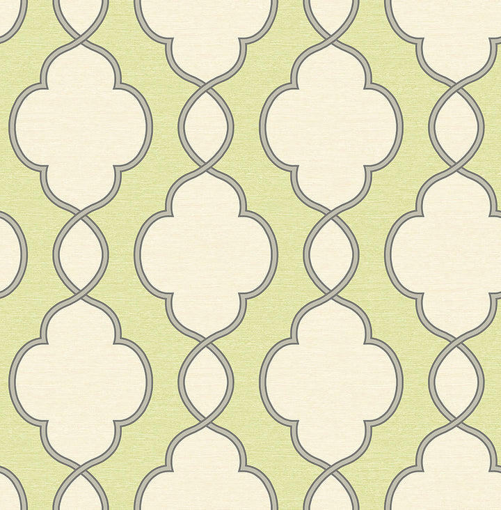 Structure Green Chain Link Wallpaper by A-Street Prints Symetrie Covers about 56.4 square feet 20.5-in by 33-ft long roll Unpasted 10.4 - Fabric Carolina -