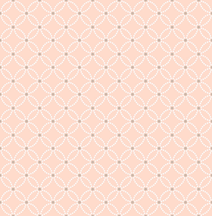 Kinetic Salmon Geometric Floral Wallpaper by A-Street Prints Symetrie Covers about 56.4 square feet 20.5-in by 33-ft long roll Unpasted 5.2 - Fabric Carolina -